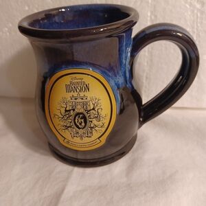 DISNEY Haunted Mansion Bones Coffee Co. Mug Hand Made in USA by Deneen Pottery